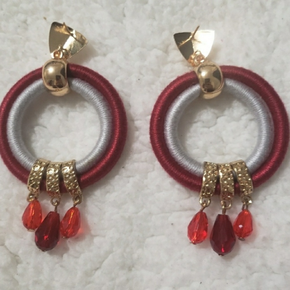 Luxury  thread hoop Earrings